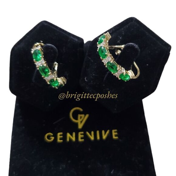 GENEVIVE 14K Over Sterling Silver Earrings - Picture 3 of 4